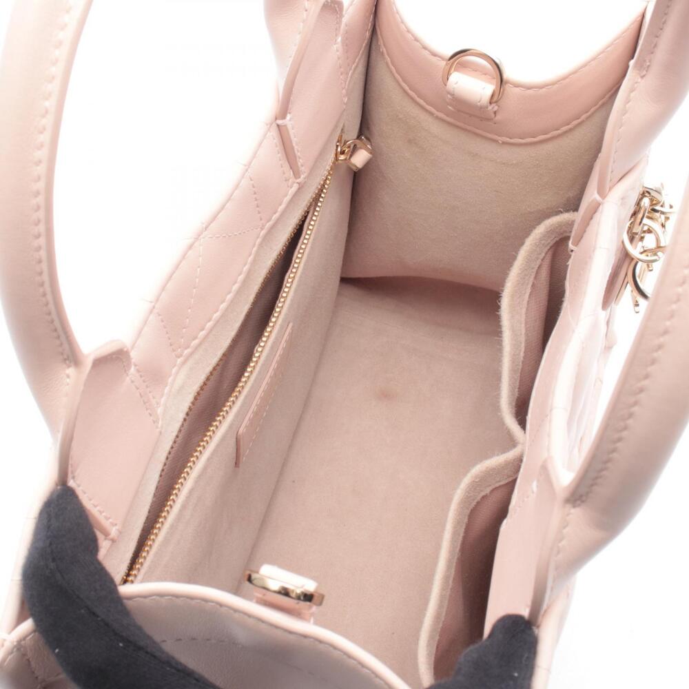 Dior Book Tote Cannage Bag Leather Pink - Picture 3 of 7